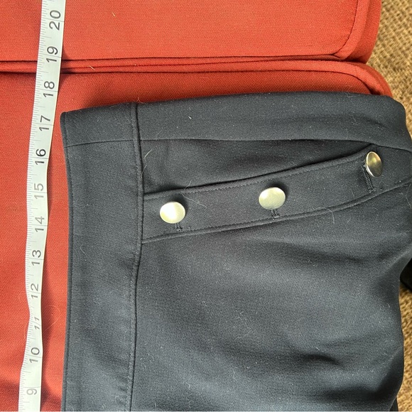 Dark Blue Banana Republic Shirt with Gold Buttons Accent Size 12 NWOT - Picture 2 of 5